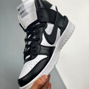 Ambush x Nike Dunk High White Black-Spruce Aura For Sale