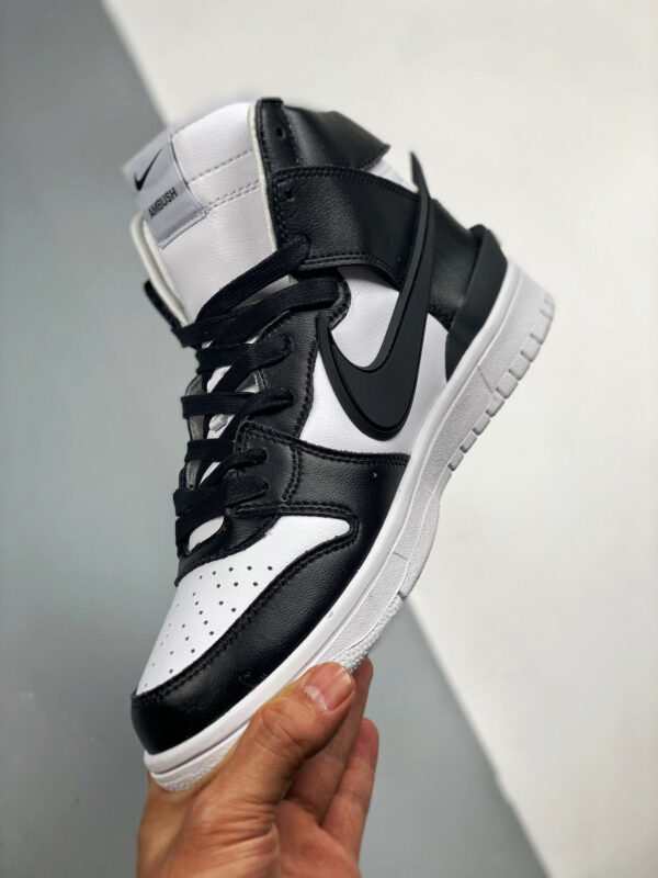 Ambush x Nike Dunk High White Black-Spruce Aura For Sale