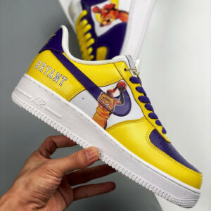 Custom Nike Air Force 1 Low Lakers Purple Yellow White