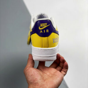 Custom Nike Air Force 1 Low Lakers Purple Yellow White