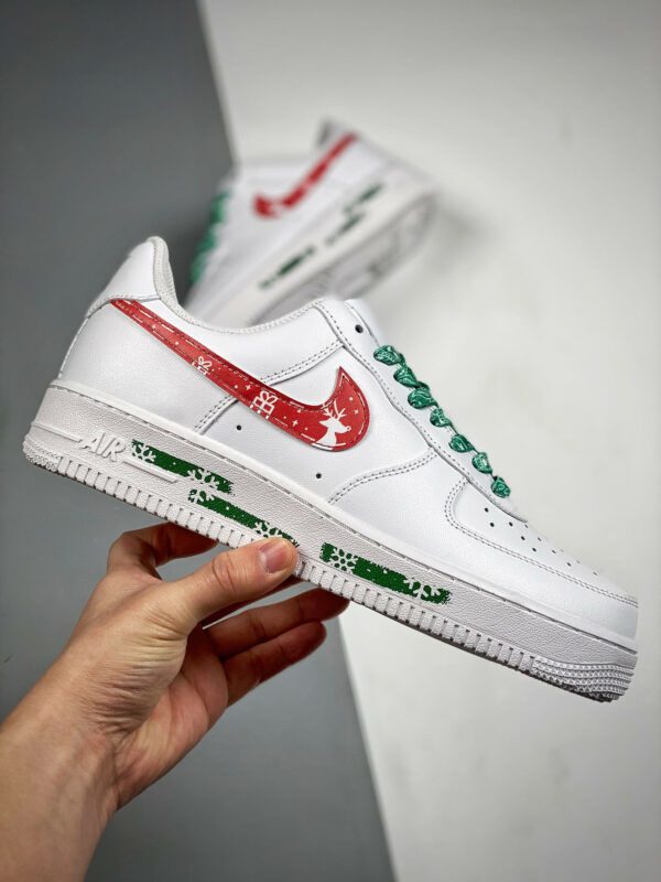 Custom Nike Air Force 1 Low White Red For Sale