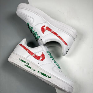 Custom Nike Air Force 1 Low White Red For Sale