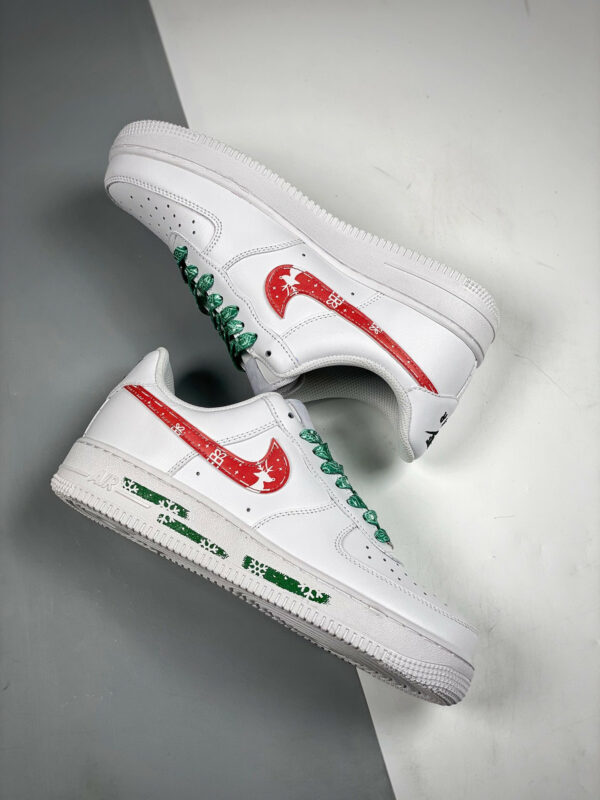 Custom Nike Air Force 1 Low White Red For Sale