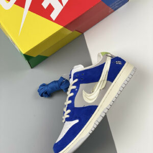 Fly Streetwear x Nike SB Dunk Low Game Royal Sail-Grey DQ5130-400 For Sale