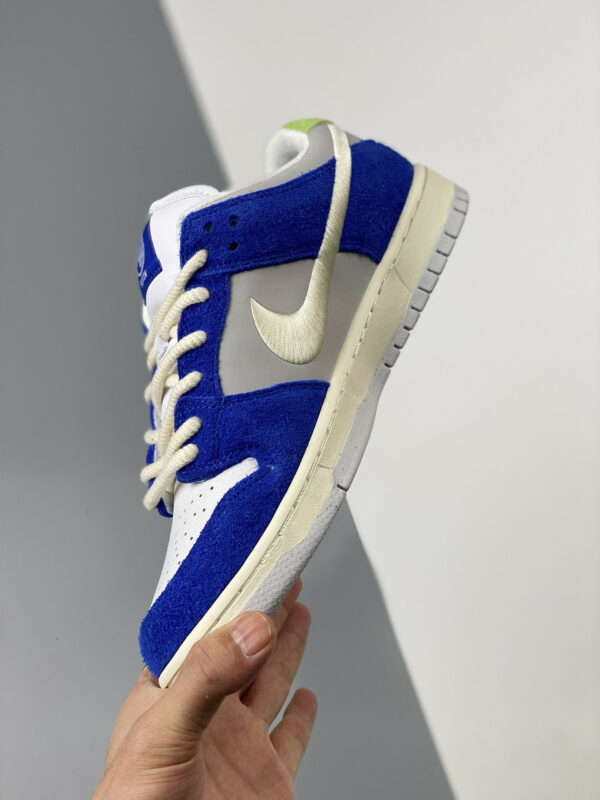 Fly Streetwear x Nike SB Dunk Low Game Royal Sail-Grey DQ5130-400 For Sale