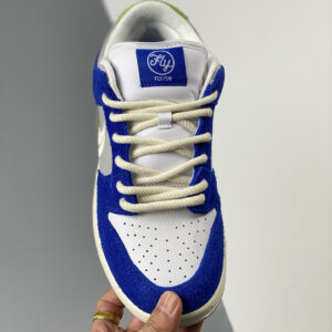 Fly Streetwear x Nike SB Dunk Low Game Royal Sail-Grey DQ5130-400 For Sale