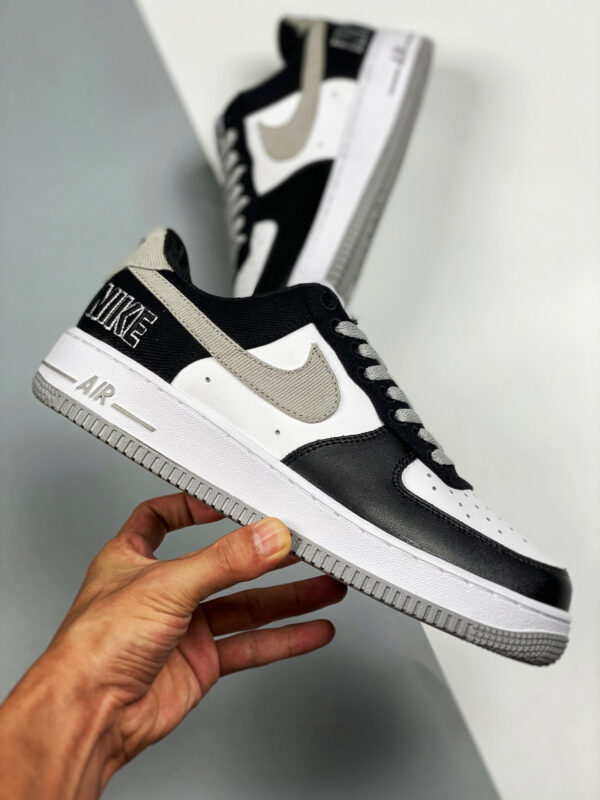 Nike Air Force 1 EMB Black Fat Silver-White-Pine Green For Sale