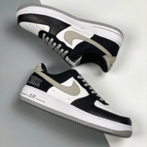 Nike Air Force 1 EMB Black Fat Silver-White-Pine Green For Sale