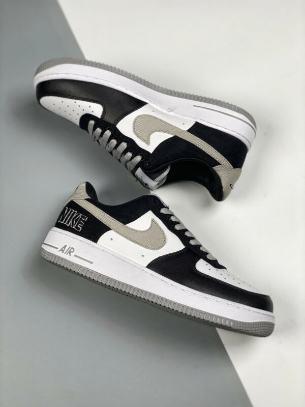 Nike Air Force 1 EMB Black Fat Silver-White-Pine Green For Sale