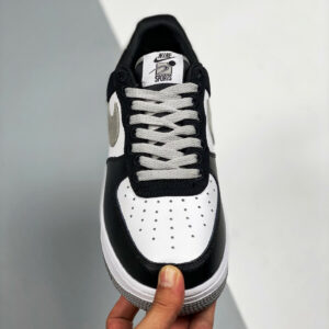 Nike Air Force 1 EMB Black Fat Silver-White-Pine Green For Sale