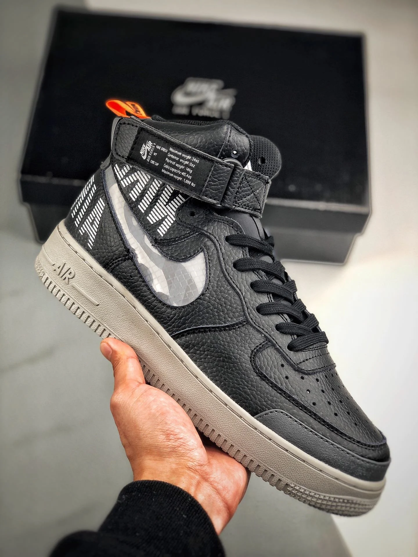 Nike Air Force 1 High Black Grey CQ0449-001 For Sale