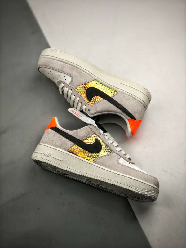 Nike Air Force 1 Low Iridescent Snakeskin CW2657-001 For Sale