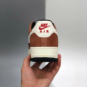 Nike Air Force 1 Low Red Bark With Snakeskin CV5567-200 For Sale