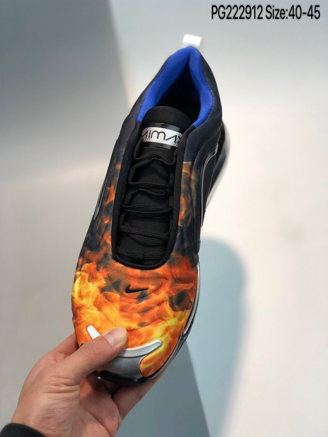 Nike Air Max 720 Space Capsule Black Metallic Silver-Space Blue For Sale