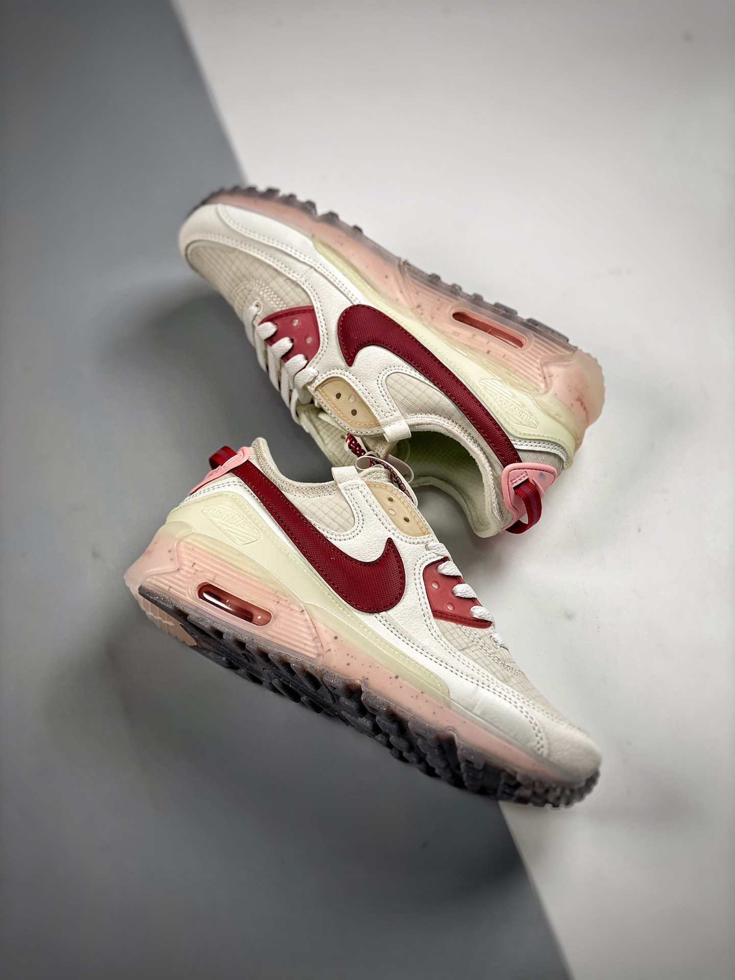 Nike Air Max 90 Terrascape White Pomegranate-Pink Glaze DC9450-100 For Sale