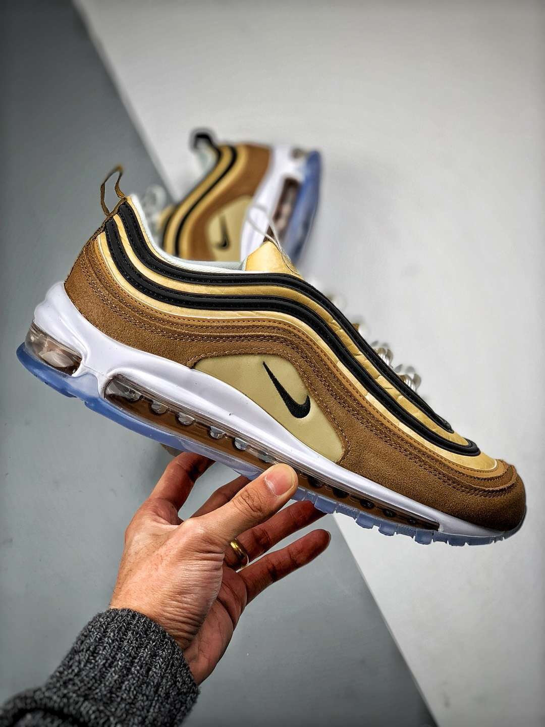 Nike Air Max 97 Unboxed Ale Brown Black-Elemental Gold On Sale