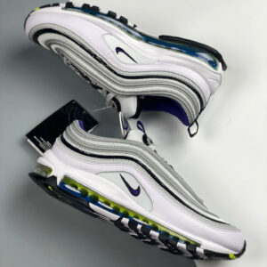 Nike Air Max 97 Kaomoji White Purple Black For Sale