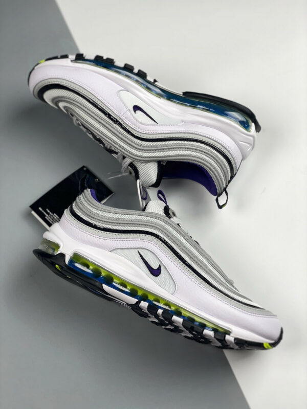 Nike Air Max 97 Kaomoji White Purple Black For Sale