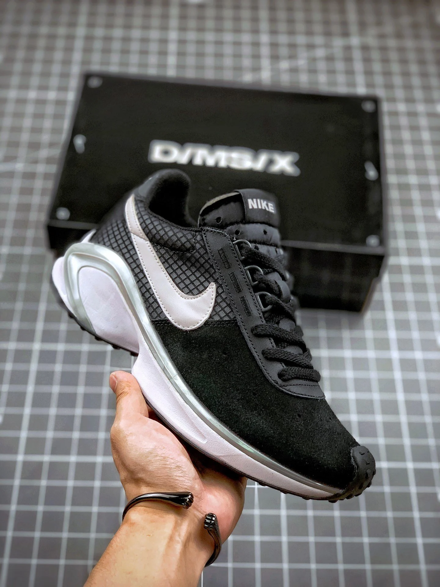 Nike DMSX Waffle Black Silver White For Sale