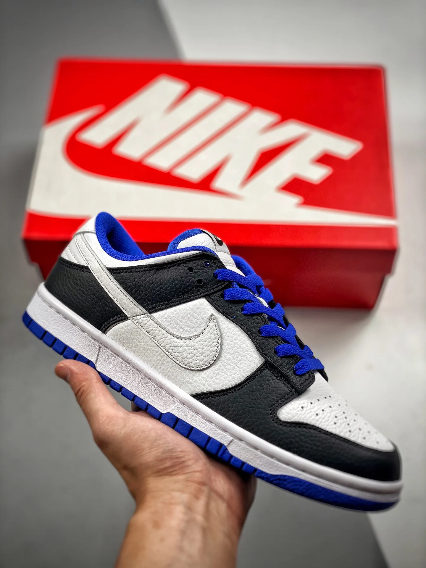 Nike Dunk Low White Black Royal FD9064-110 For Sale