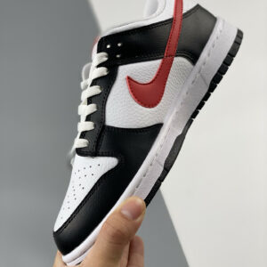 Nike Dunk Low Panda Black White Red FB3354-001 For Sale