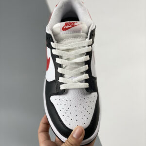 Nike Dunk Low Panda Black White Red FB3354-001 For Sale