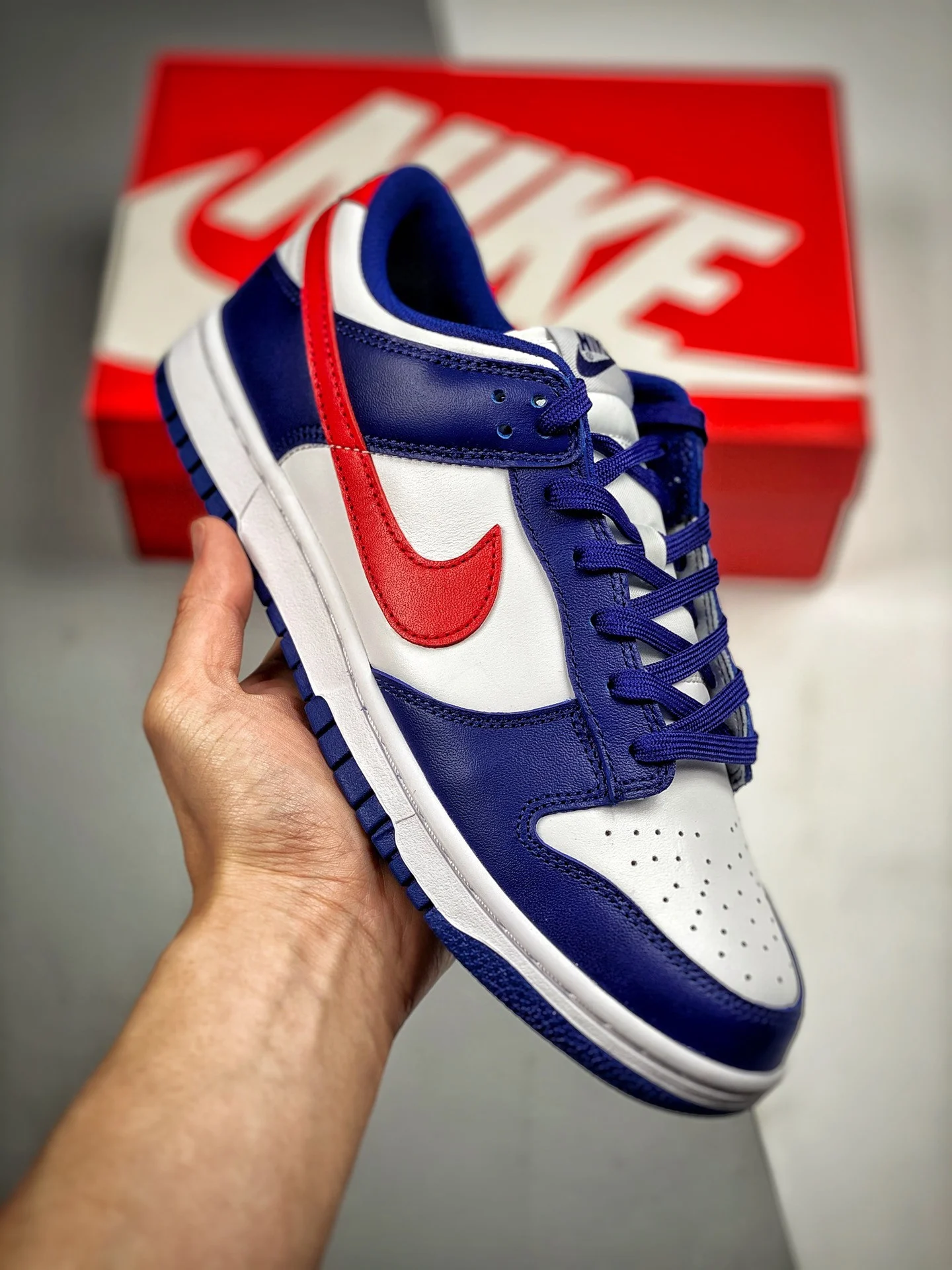 Nike Dunk Low USA White Royal-University Red DD1503-119 For Sale