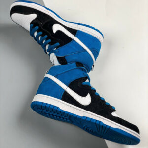 Nike SB Dunk High Send Help Black White-Blue Reef For Sale