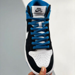 Nike SB Dunk High Send Help Black White-Blue Reef For Sale