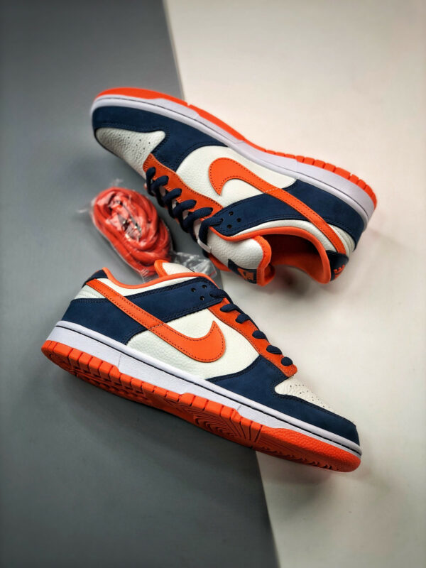 Nike SB Dunk Low Broncos White Orange Blaze-Midnight Navy 304292-184 For Sale