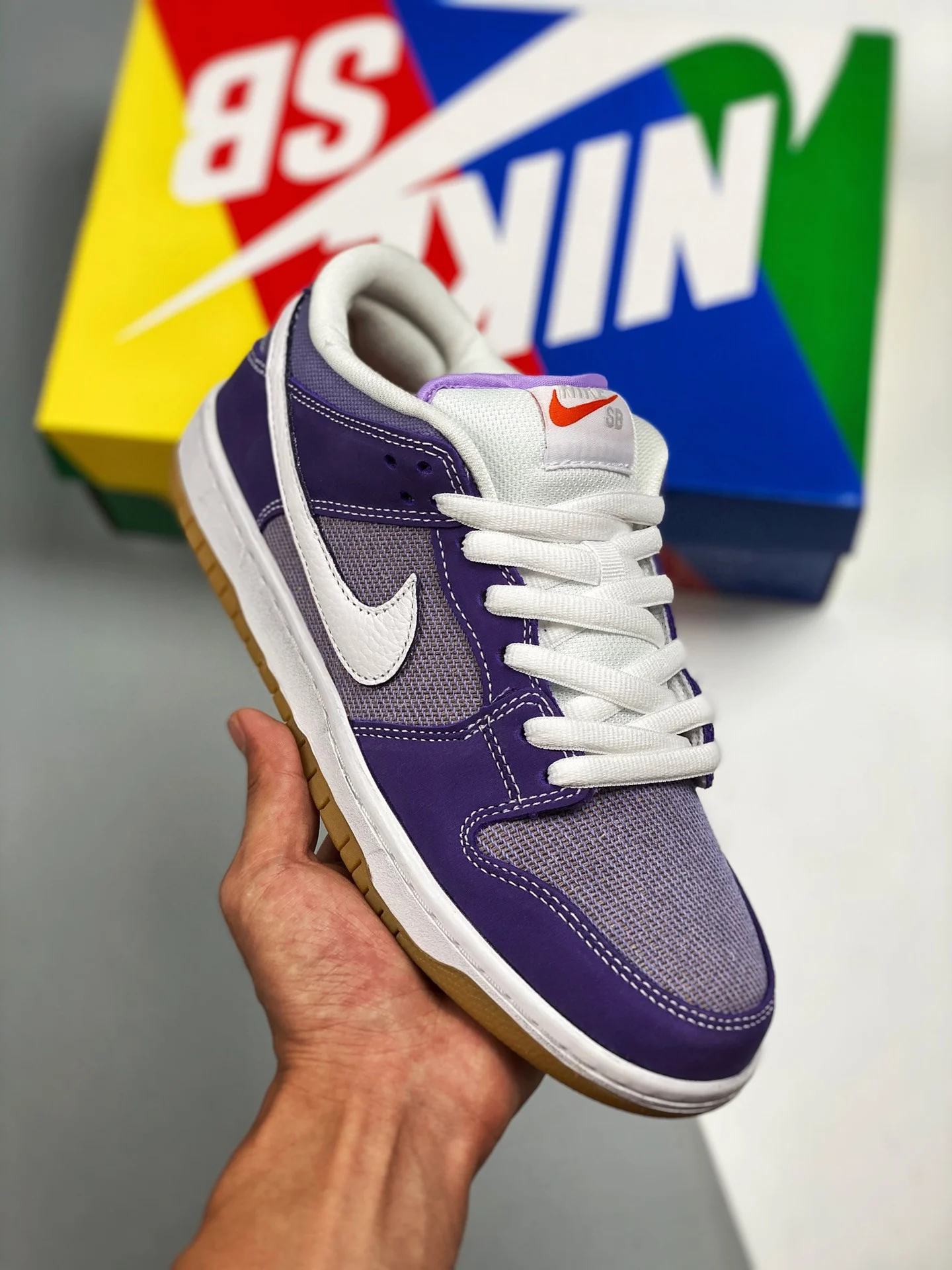 Nike SB Dunk Low Prm Purple White Gum For Sale