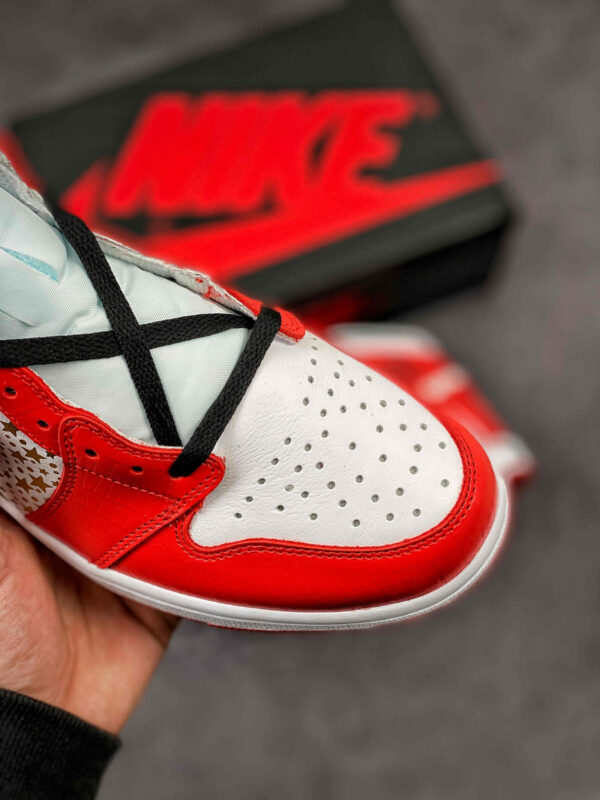 Supreme x Air Jordan 1 High Stars Varsity Red For Sale