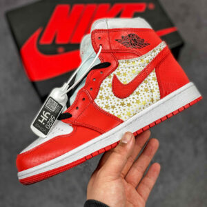 Supreme x Air Jordan 1 High Stars Varsity Red For Sale