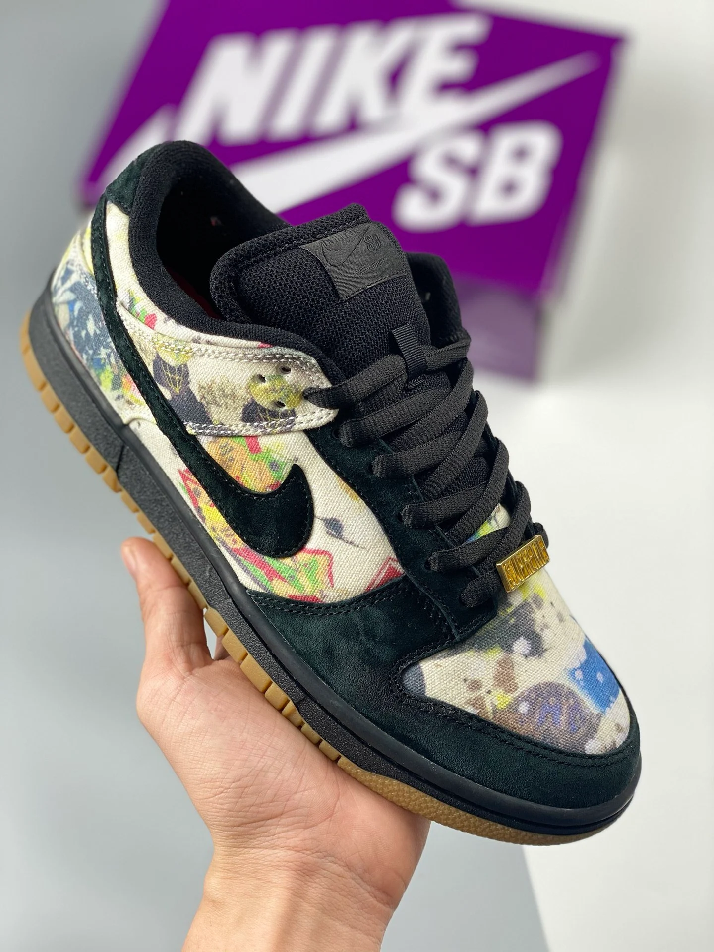 Supreme x Rammellzee x Nike SB Dunk Low Black Multi FD8778-001 For Sale