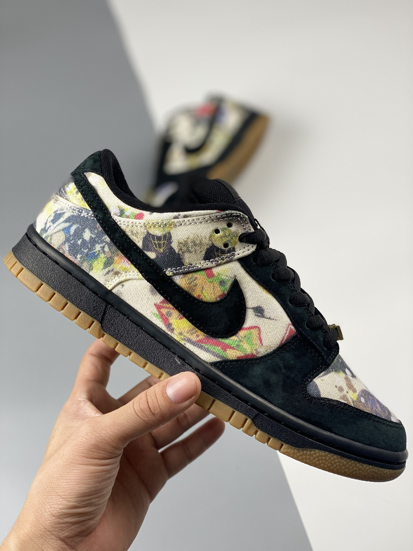 Supreme x Rammellzee x Nike SB Dunk Low Black Multi FD8778-001 For Sale