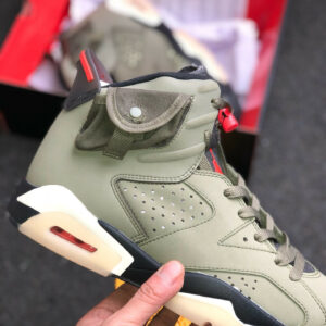 Travis Scott x Air Jordan 6 Medium Olive For Sale