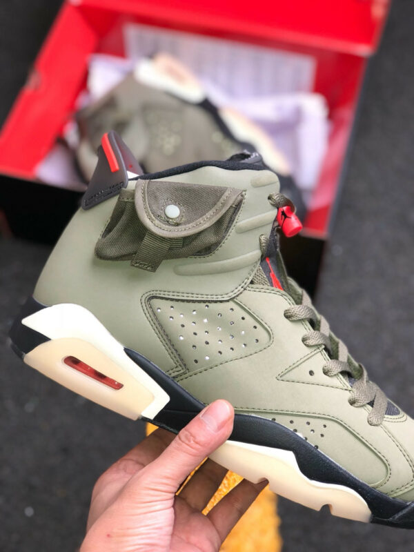 Travis Scott x Air Jordan 6 Medium Olive For Sale