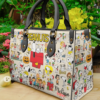 Snoopy Dog Funny g3 Women Leather Hand Bag