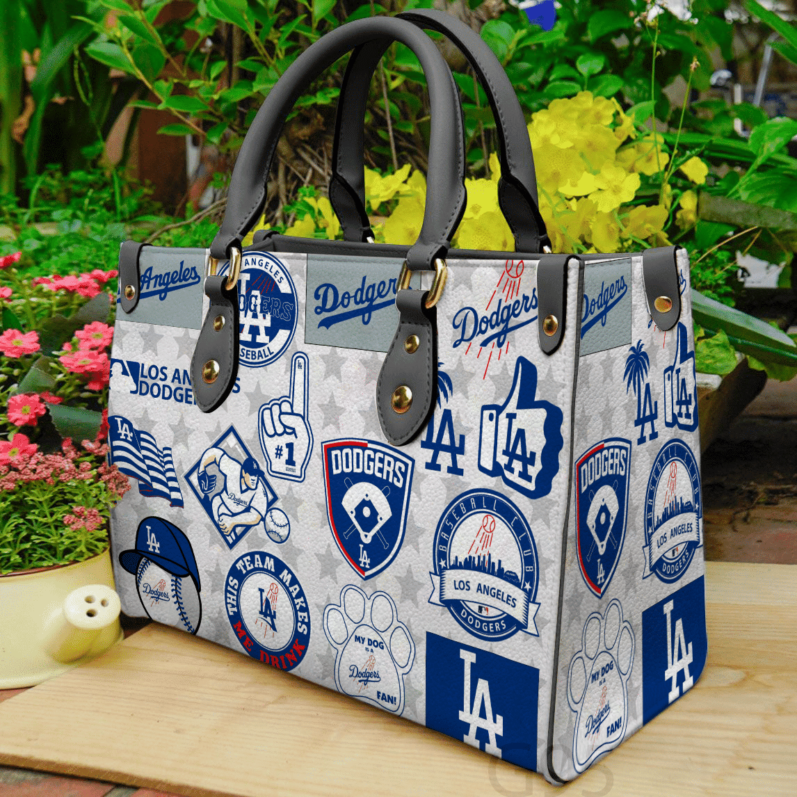 Los Angeles Dodgers Women Leather Hand Bag