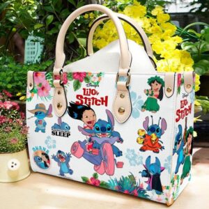 Stitch 3 Funny Lover Women Leather Hand Bag