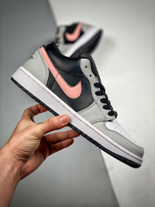 Air Jordan 1 Low Black Grey Pink 553558-062 For Sale