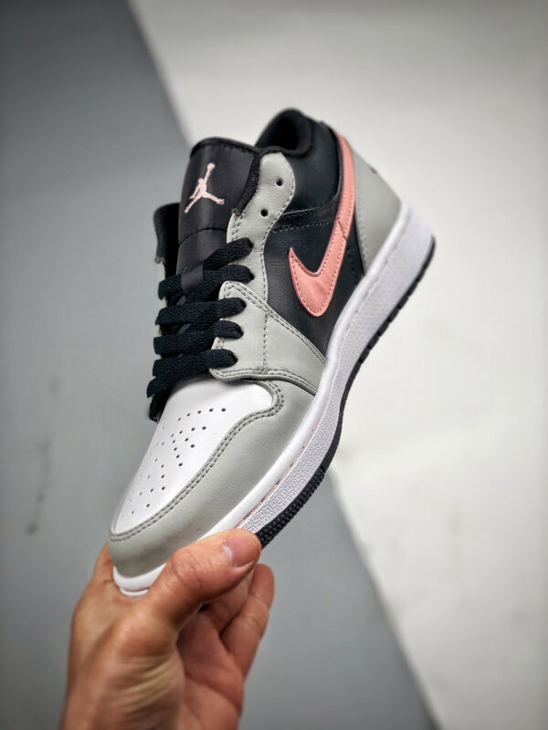 Air Jordan 1 Low Black Grey Pink 553558-062 For Sale