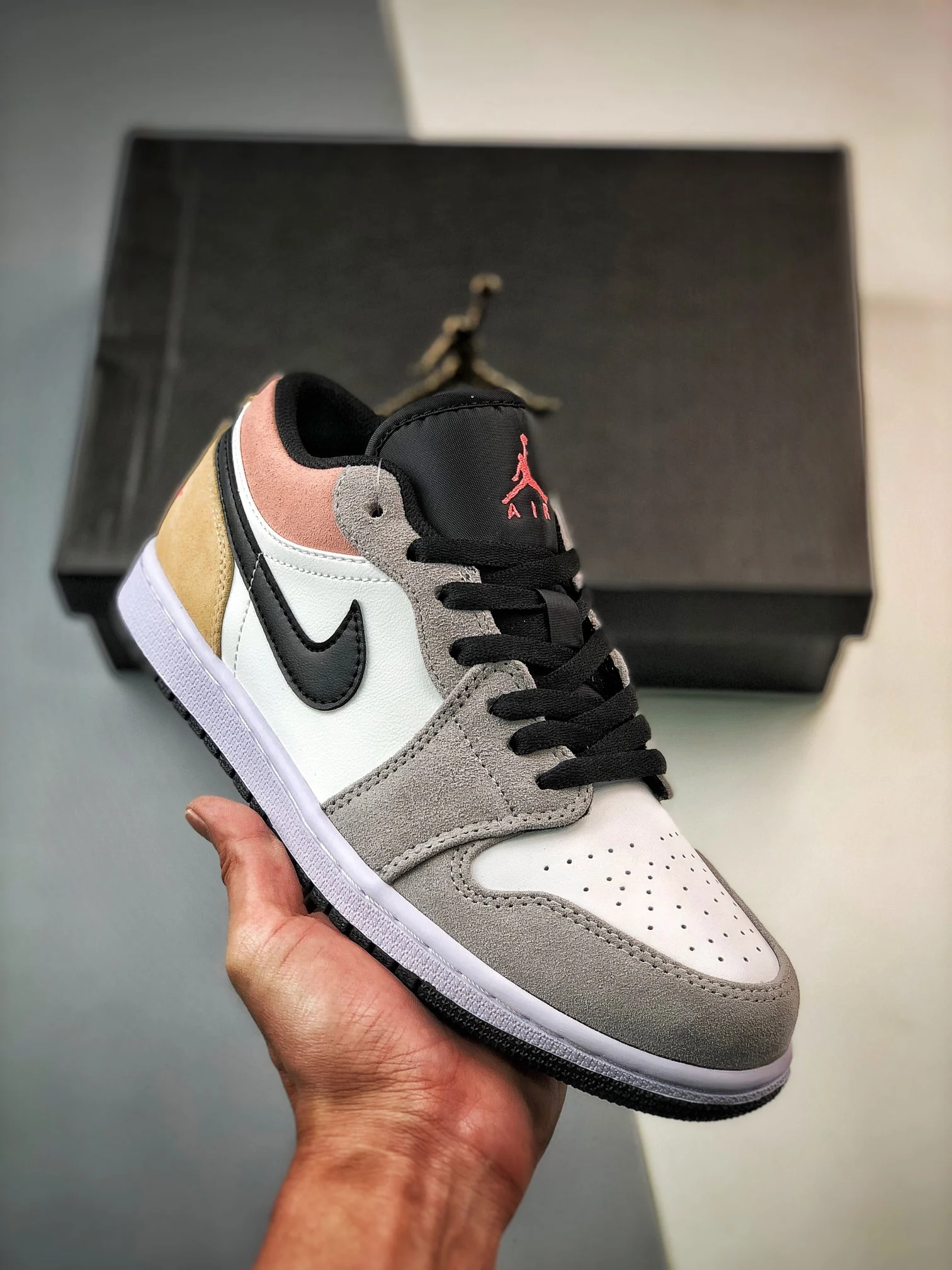 Air Jordan 1 Low Black Magic Ember-Sundial-White DX4334-008 For Sale