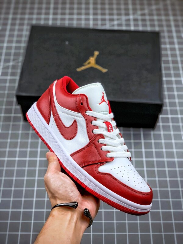 Air Jordan 1 Low Gym Red White 553558-611 For Sale