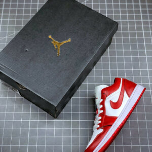 Air Jordan 1 Low Gym Red White 553558-611 For Sale