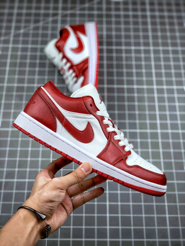 Air Jordan 1 Low Gym Red White 553558-611 For Sale