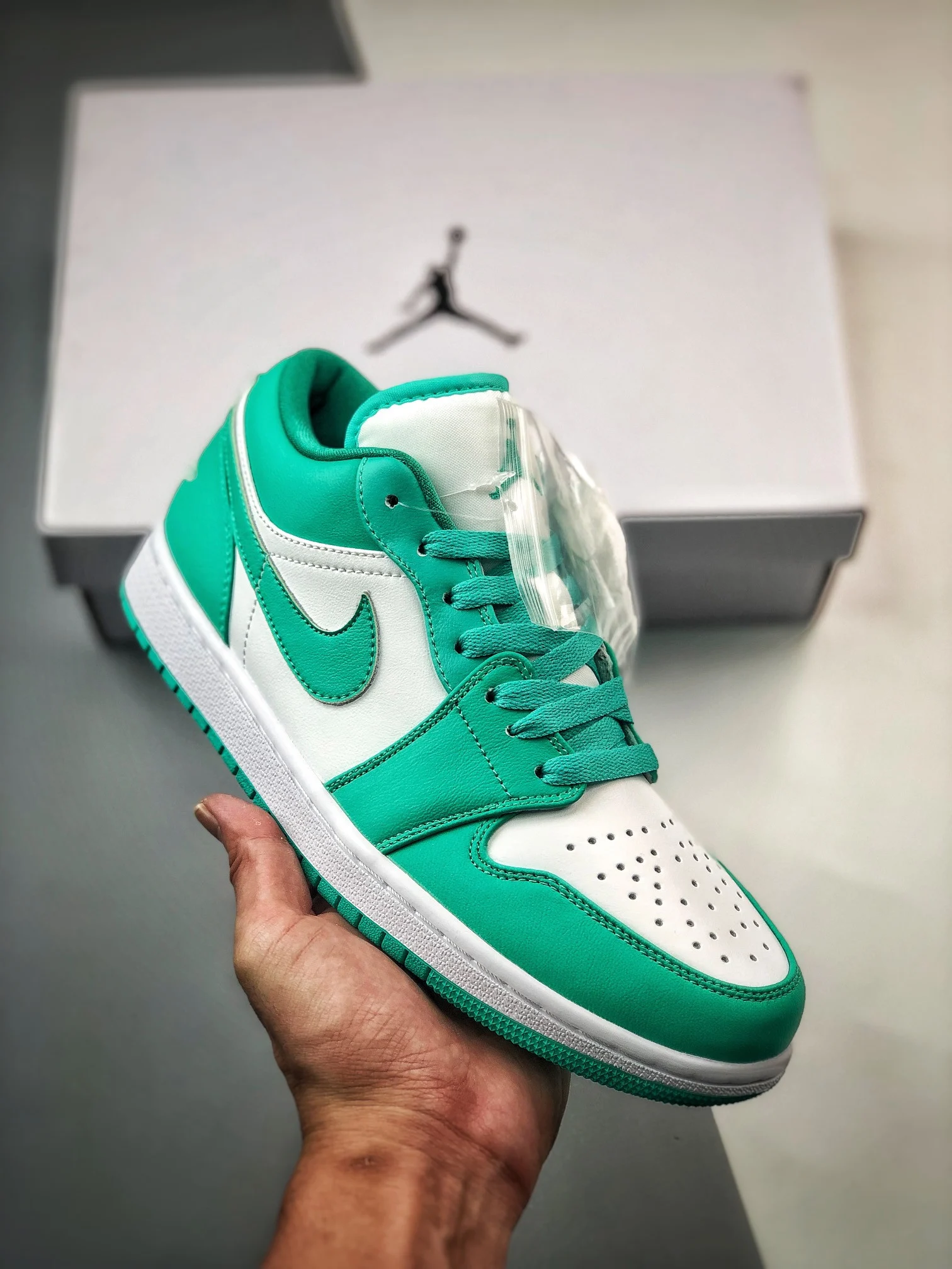 Air Jordan 1 Low Turquoise White DC0774-132 For Sale