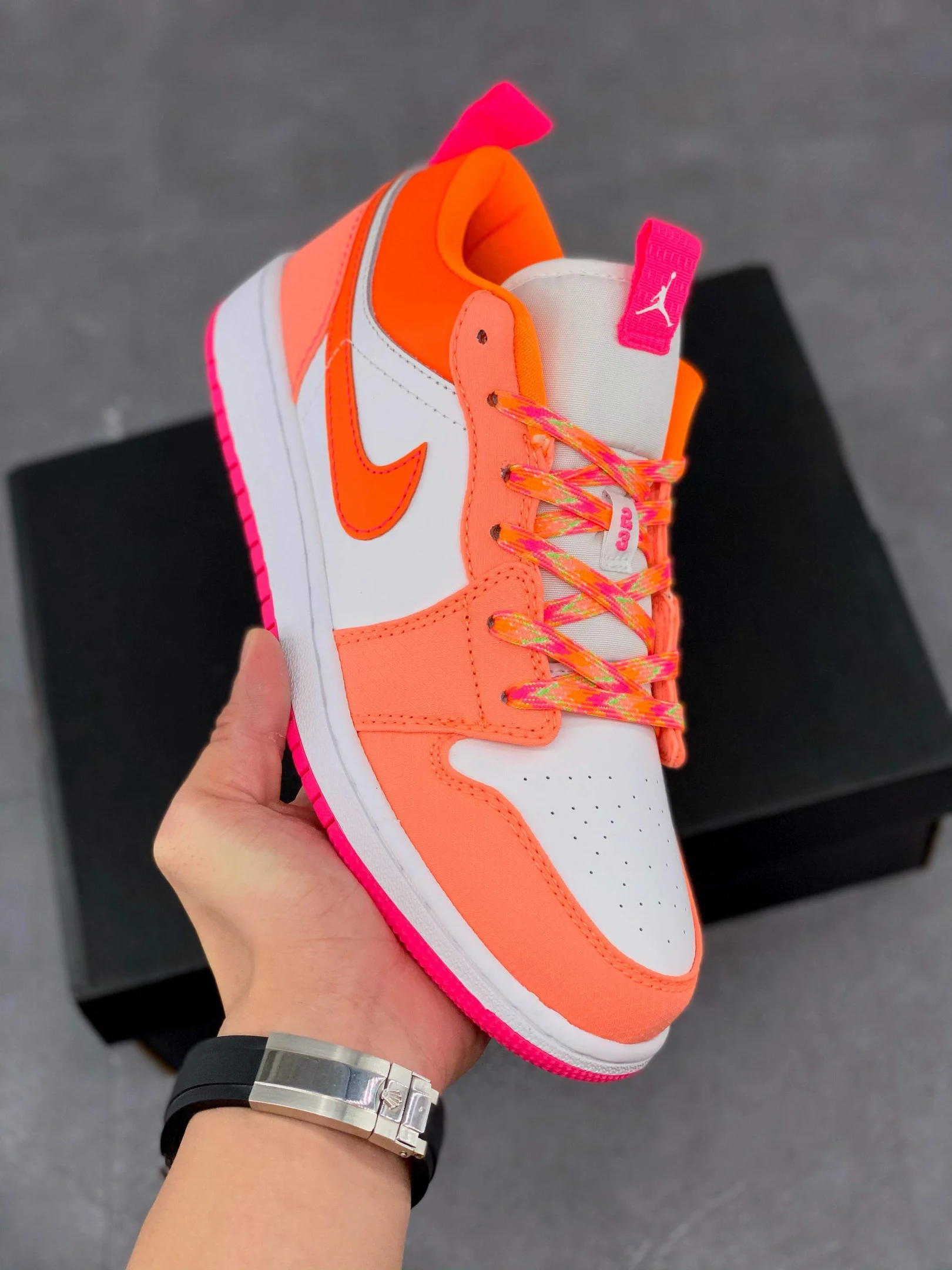 Air Jordan 1 Low Utility GS Pink White For Sale