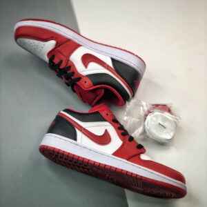 Air Jordan 1 Low White Red Black 553558-163 For Sale