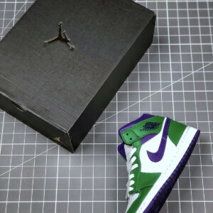 Air Jordan 1 Mid Hulk Aloe Verde Court Purple 554724-300 For Sale